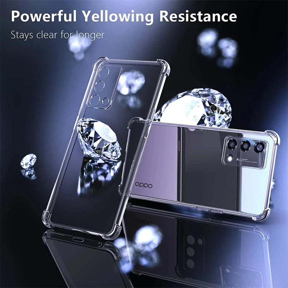 Funda para Oppo Reno10 / Reno10 Pro, Techsuit, Antigolpes Transparente, Transparente