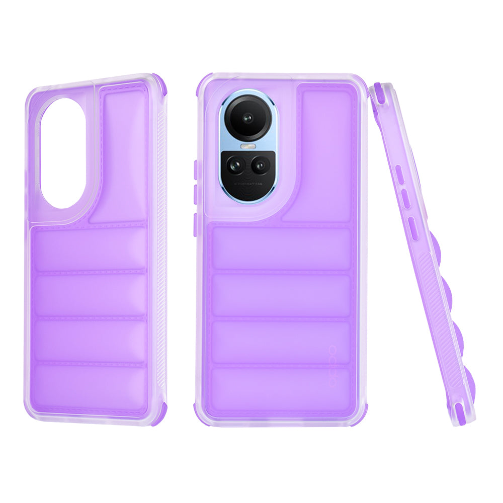 Funda para Oppo Reno10 / Reno10 Pro, Techsuit, Wave Shield, Morado