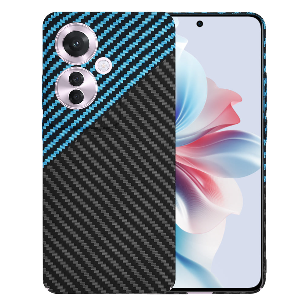 Funda para Oppo Reno11 F, Techsuit, Carbonite FiberShell, Negra Bleu
