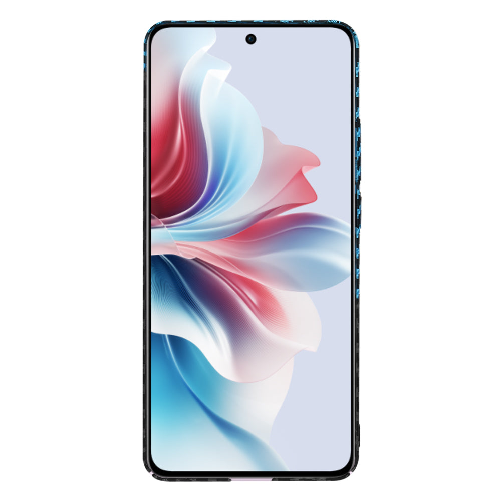 Funda para Oppo Reno11 F, Techsuit, Carbonite FiberShell, Negra Bleu