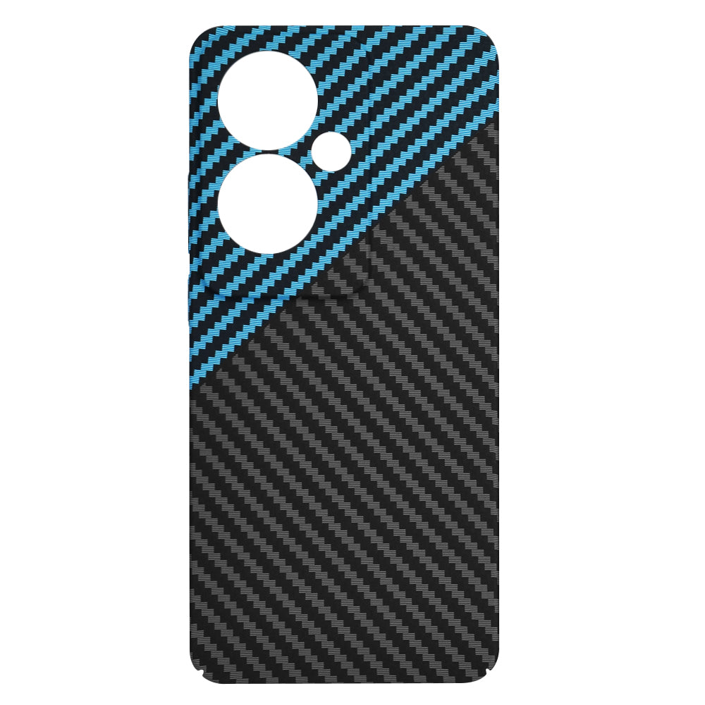 Funda para Oppo Reno11 F, Techsuit, Carbonite FiberShell, Negra Bleu