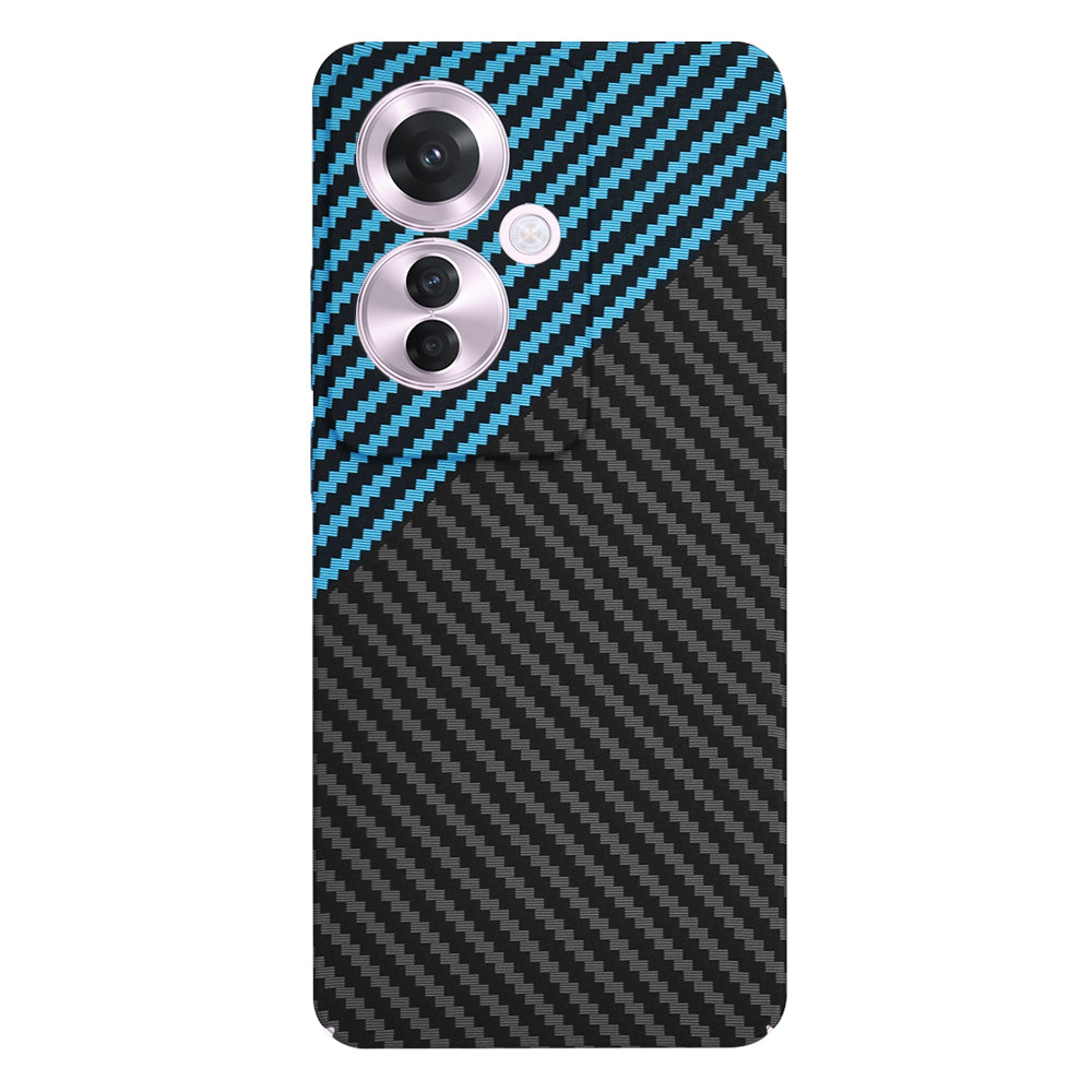 Funda para Oppo Reno11 F, Techsuit, Carbonite FiberShell, Negra Bleu