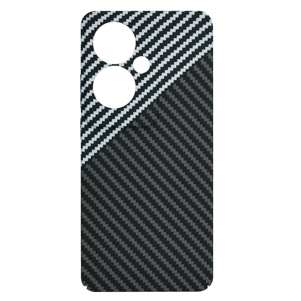 Funda para Oppo Reno11 F, Techsuit, Carbonite FiberShell, Negra Gris