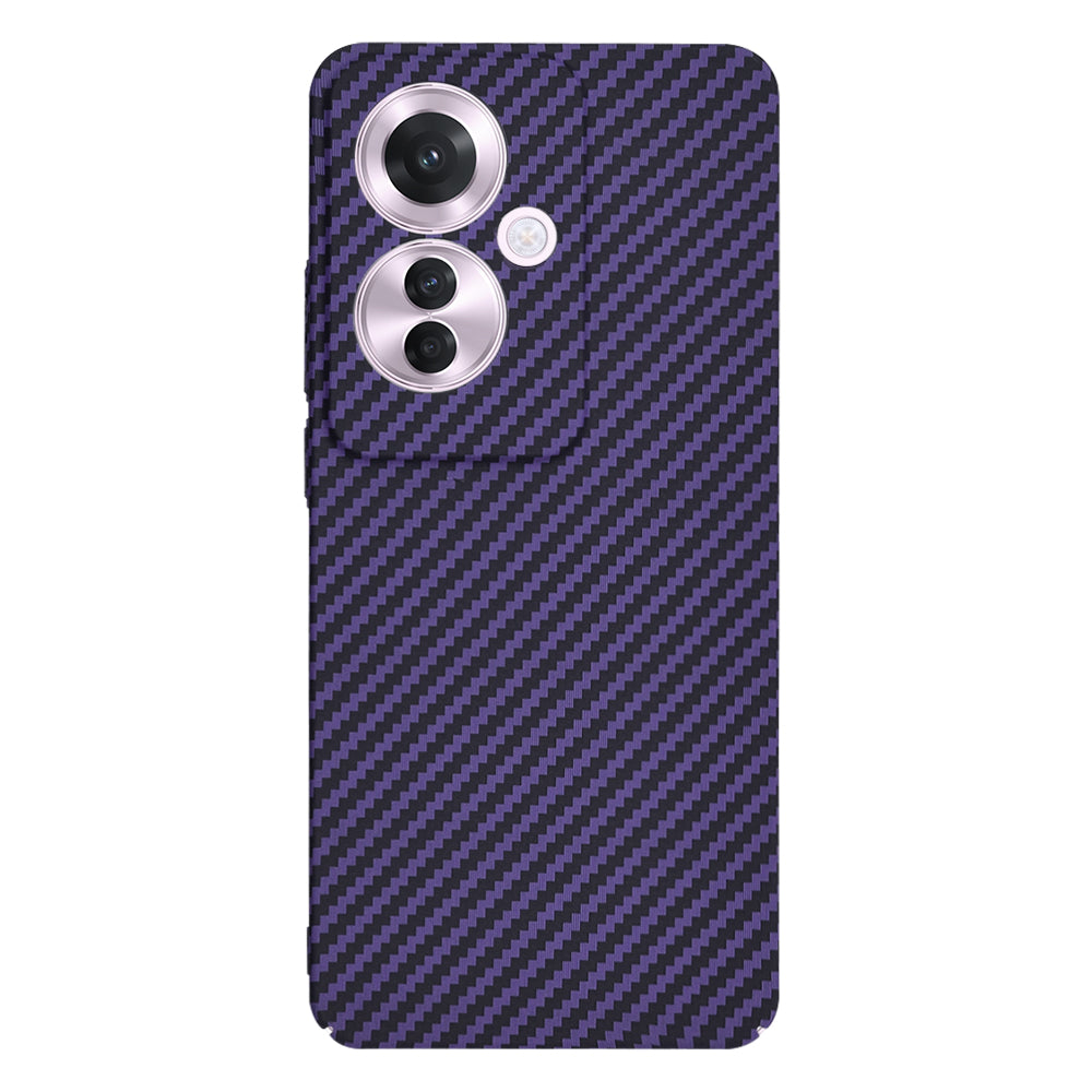 Funda para Oppo Reno11 F, Techsuit, Carbonite FiberShell, Morado