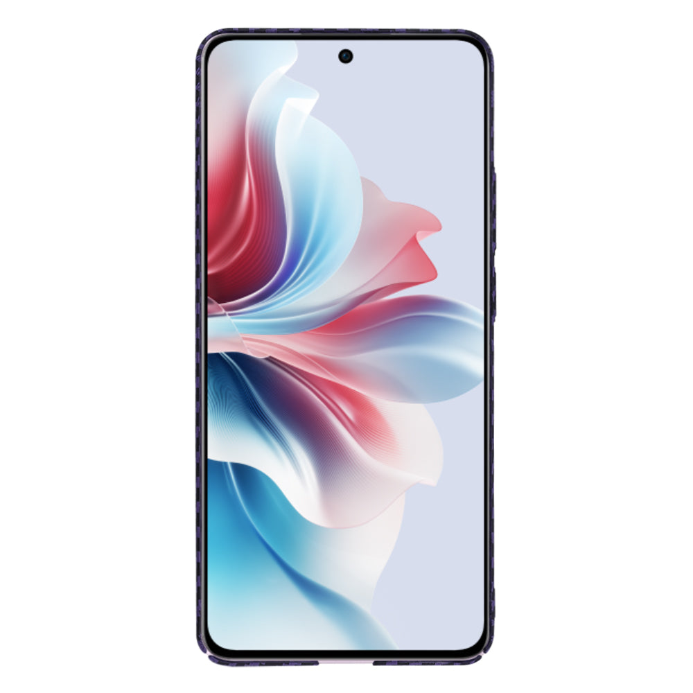 Funda para Oppo Reno11 F, Techsuit, Carbonite FiberShell, Morado