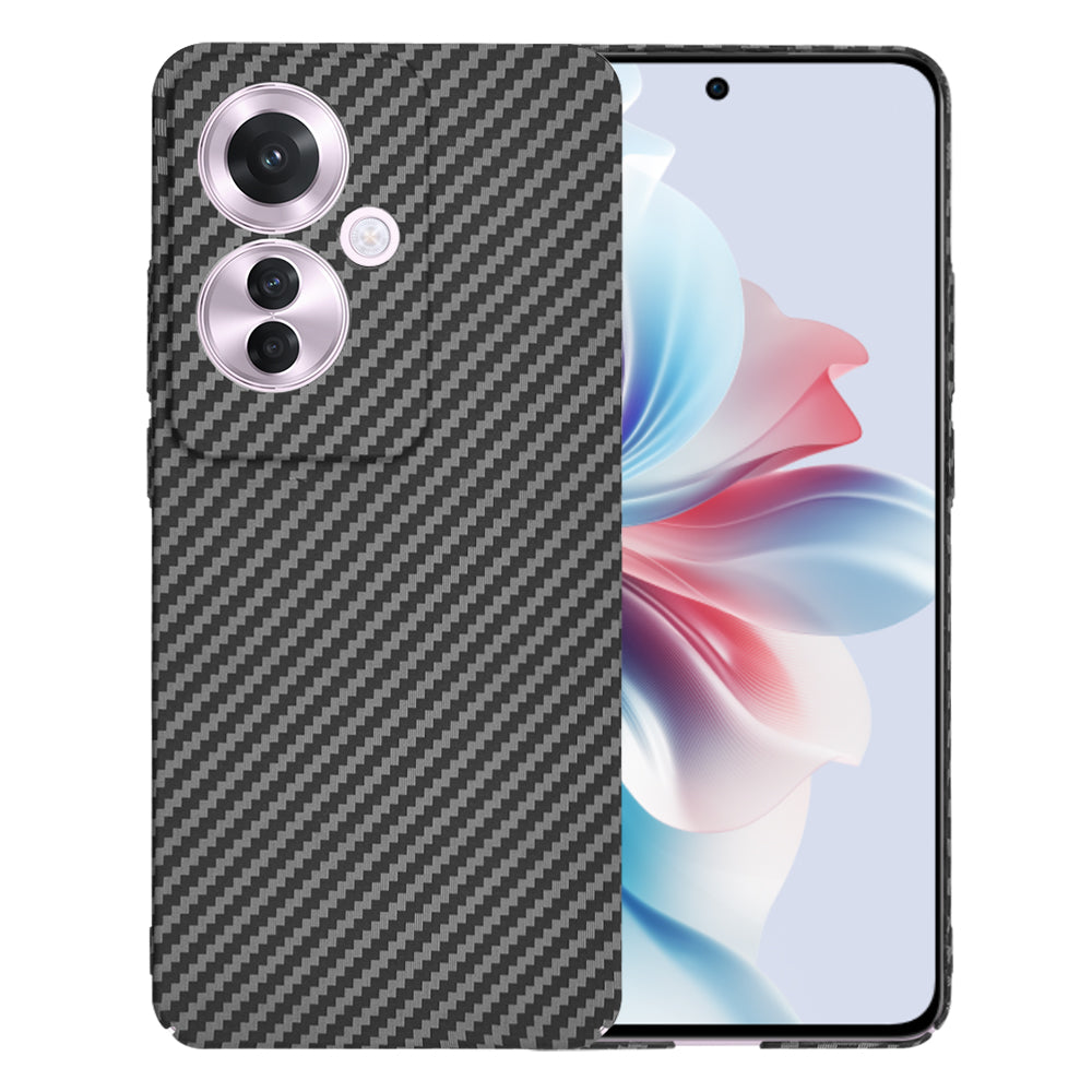 Funda para Oppo Reno11 F, Techsuit, Carbonite FiberShell, Negra