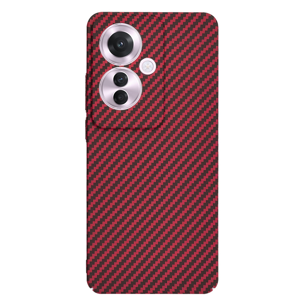 Funda para Oppo Reno11 F, Techsuit, Carbonite FiberShell, Roja