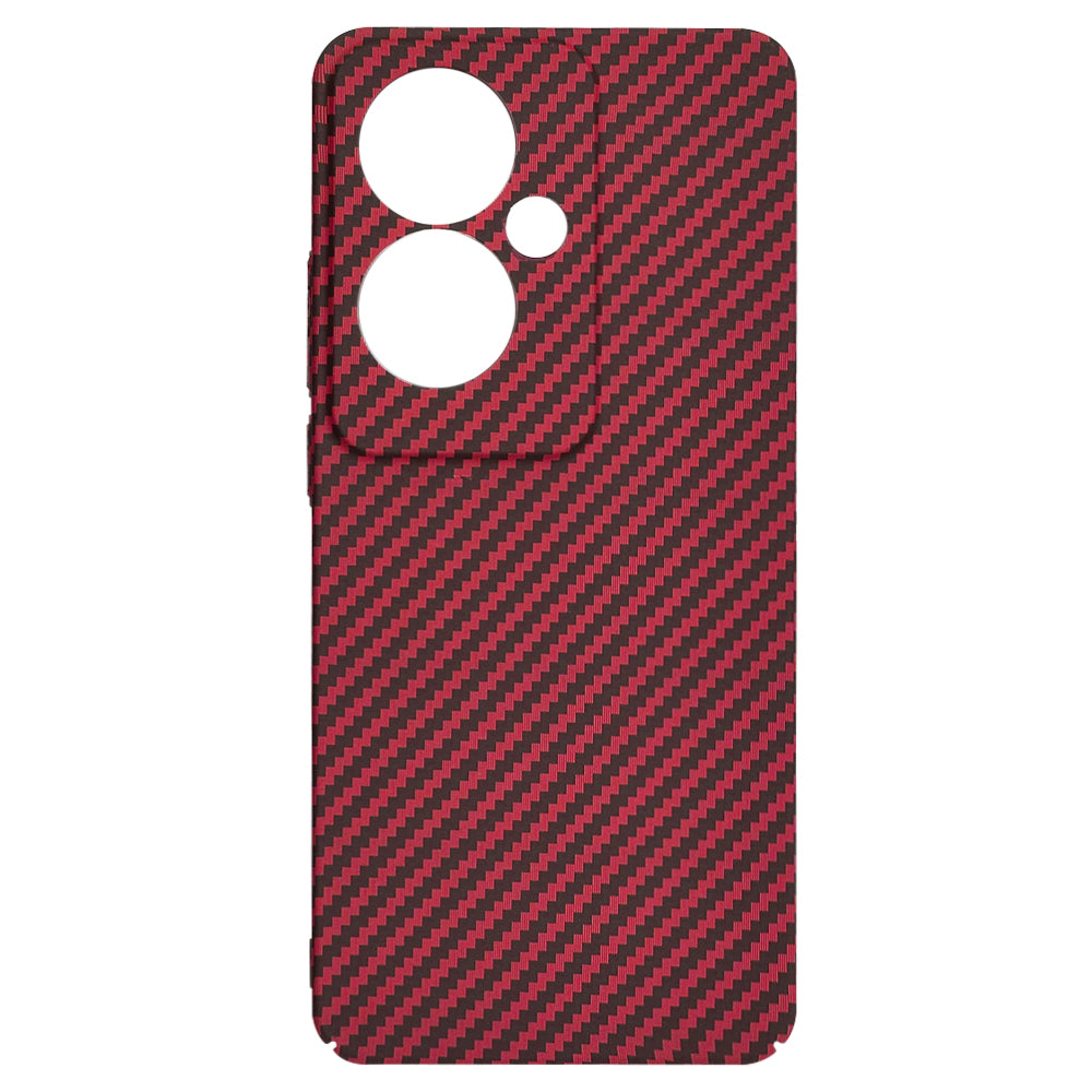 Funda para Oppo Reno11 F, Techsuit, Carbonite FiberShell, Roja
