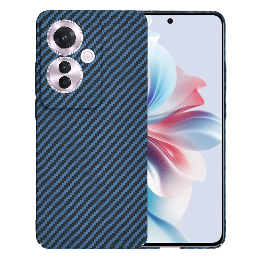 Funda para Oppo Reno11 F, Techsuit, Carbonite FiberShell, Turquesa