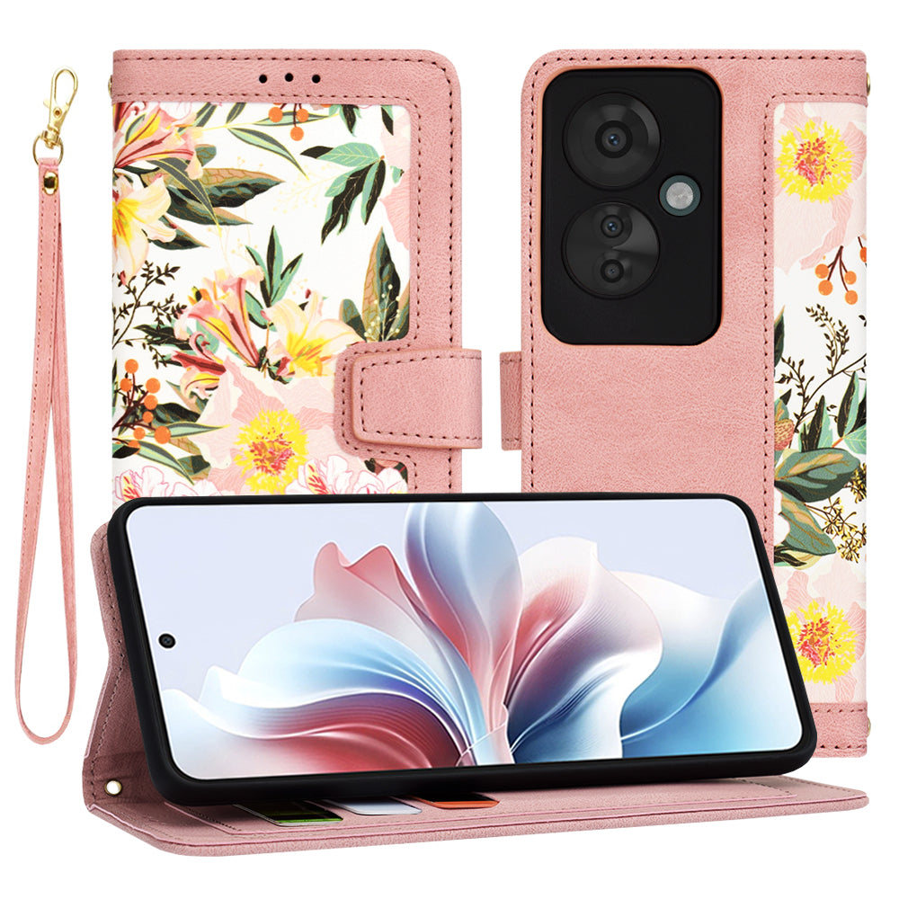 Funda para Oppo Reno11 F, Techsuit, FlipCraft, Rosa