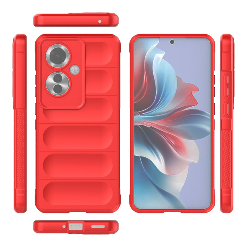 Funda para Oppo Reno11 F, Techsuit, Magic Shield, Roja