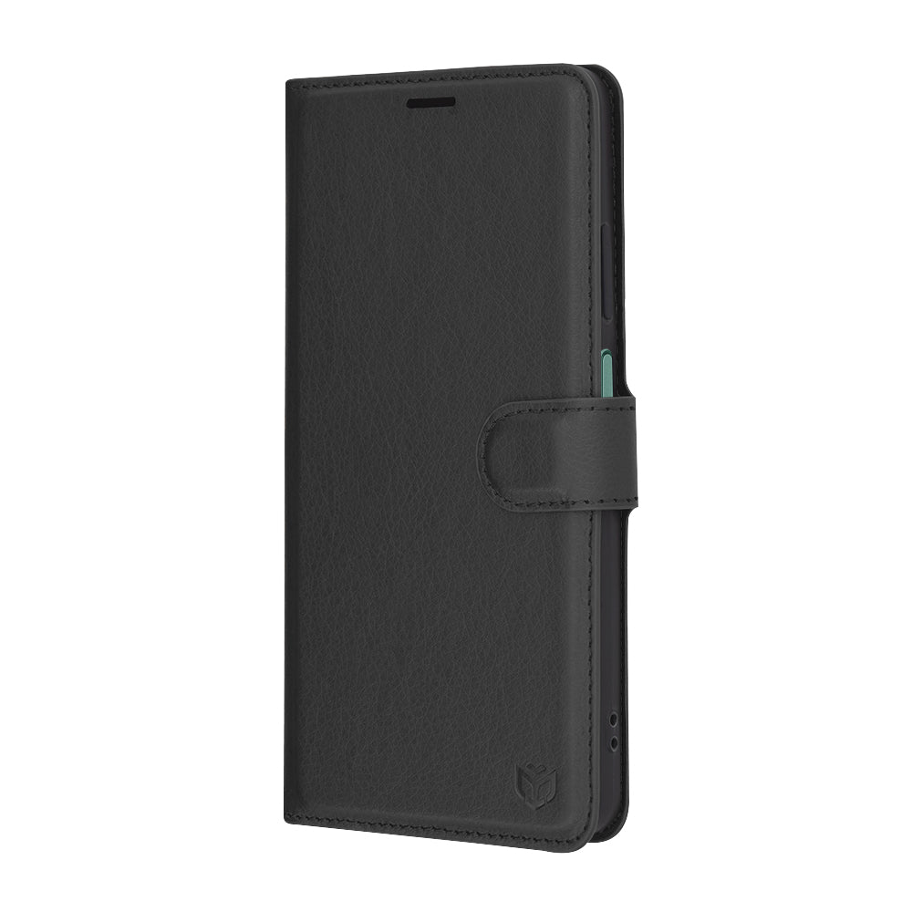 Funda para Oppo Reno12 FS 5G / Reno12 FS 4G / Reno12 F 4G / Reno12 F, Techsuit, Folio de cuero, Negra