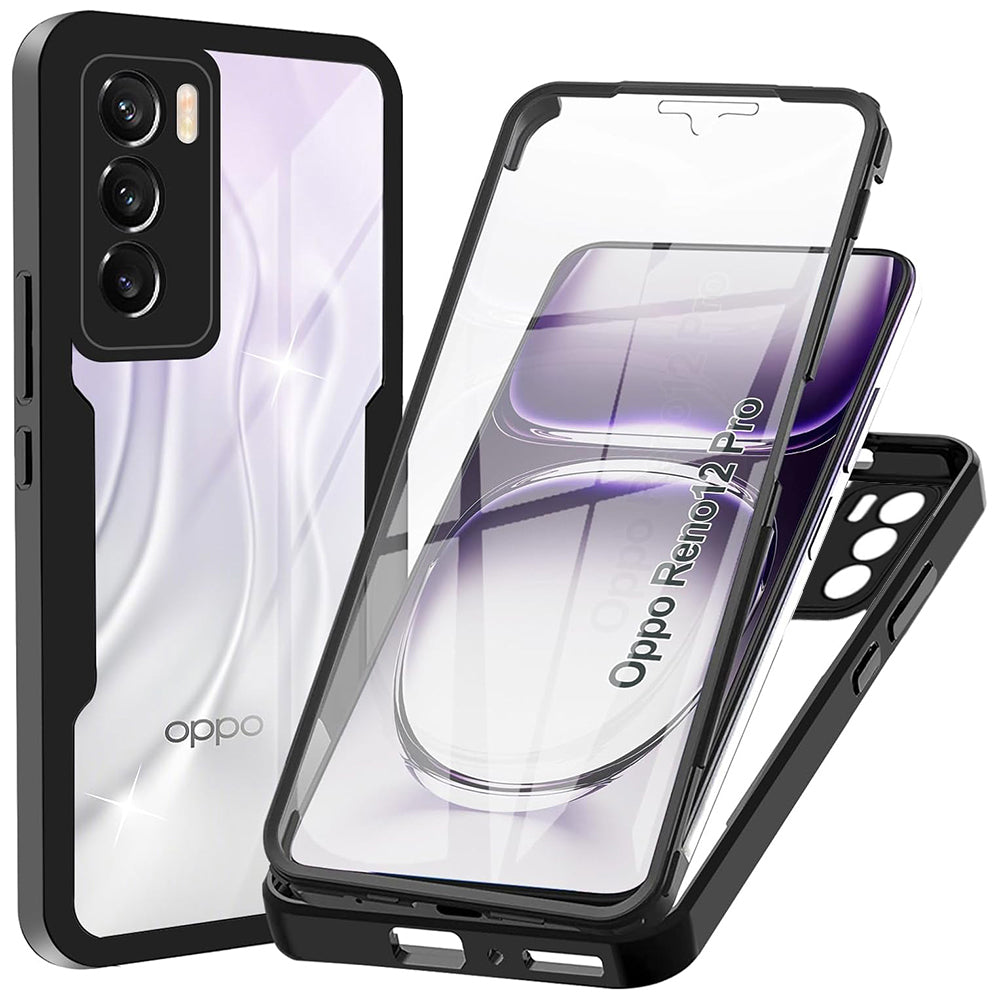 Funda para Oppo Reno12 Pro, Techsuit, ColorVerse 360, Negra