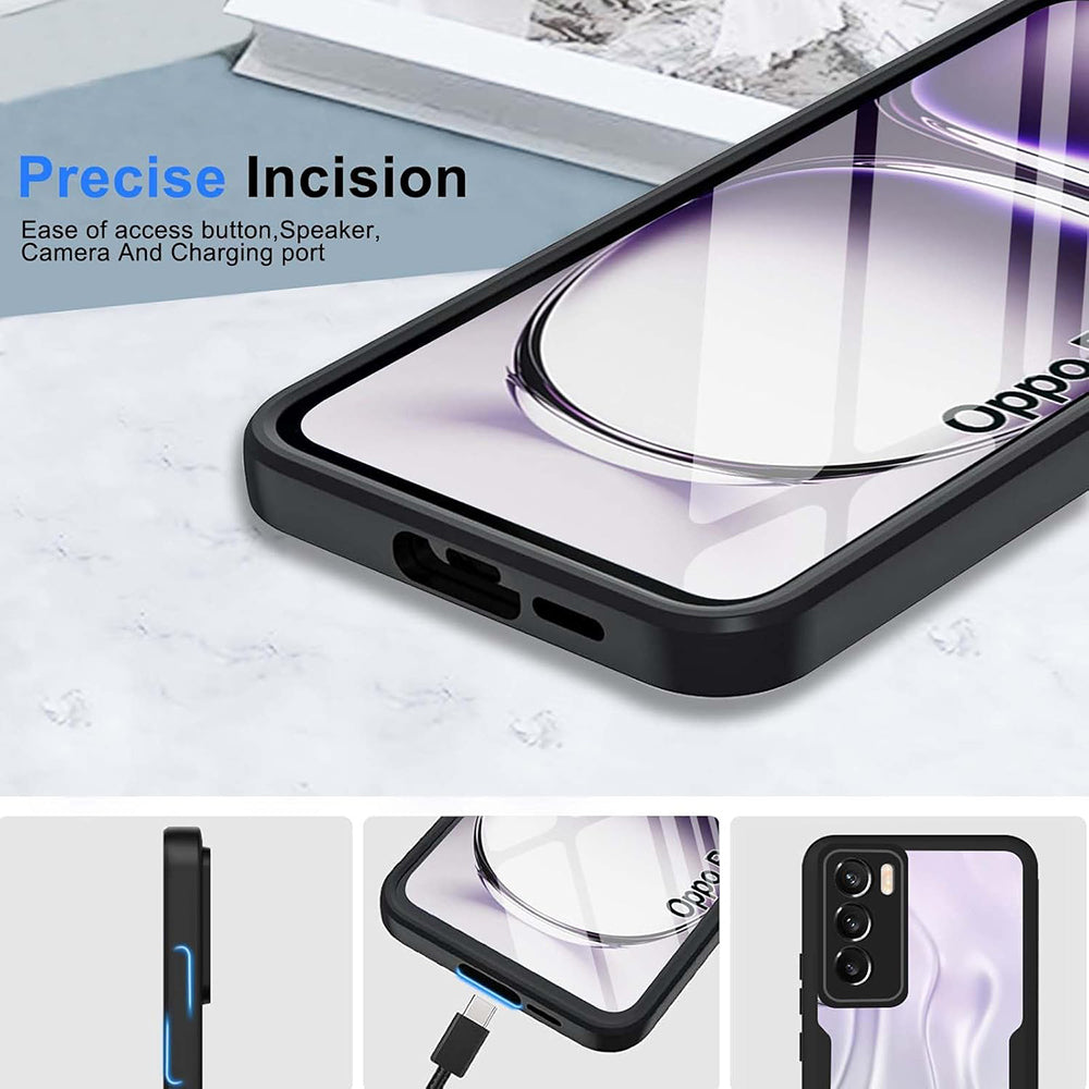 Funda para Oppo Reno12 Pro, Techsuit, ColorVerse 360, Negra
