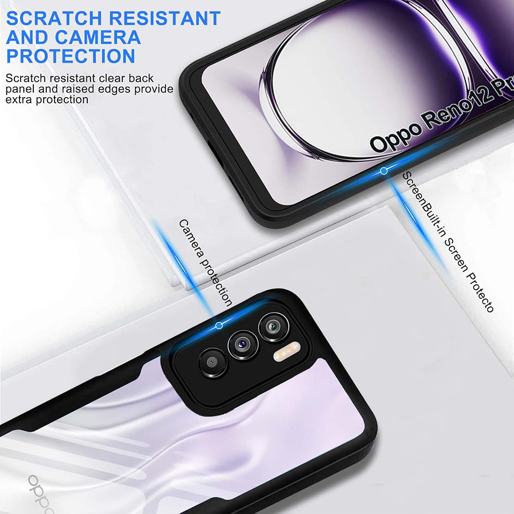Funda para Oppo Reno12 Pro, Techsuit, ColorVerse 360, Negra