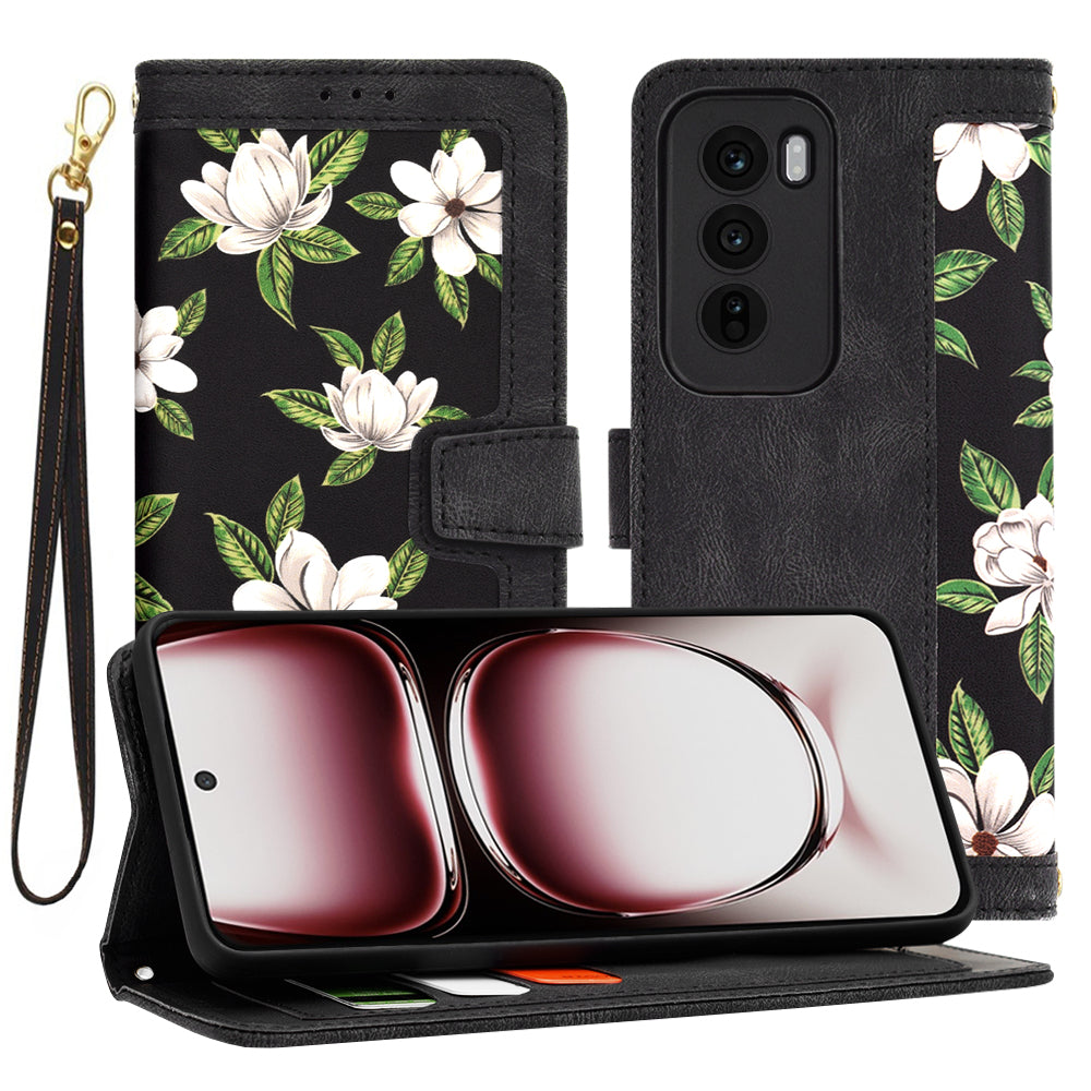 Funda para Oppo Reno12 Pro, Techsuit, FlipCraft, Negra