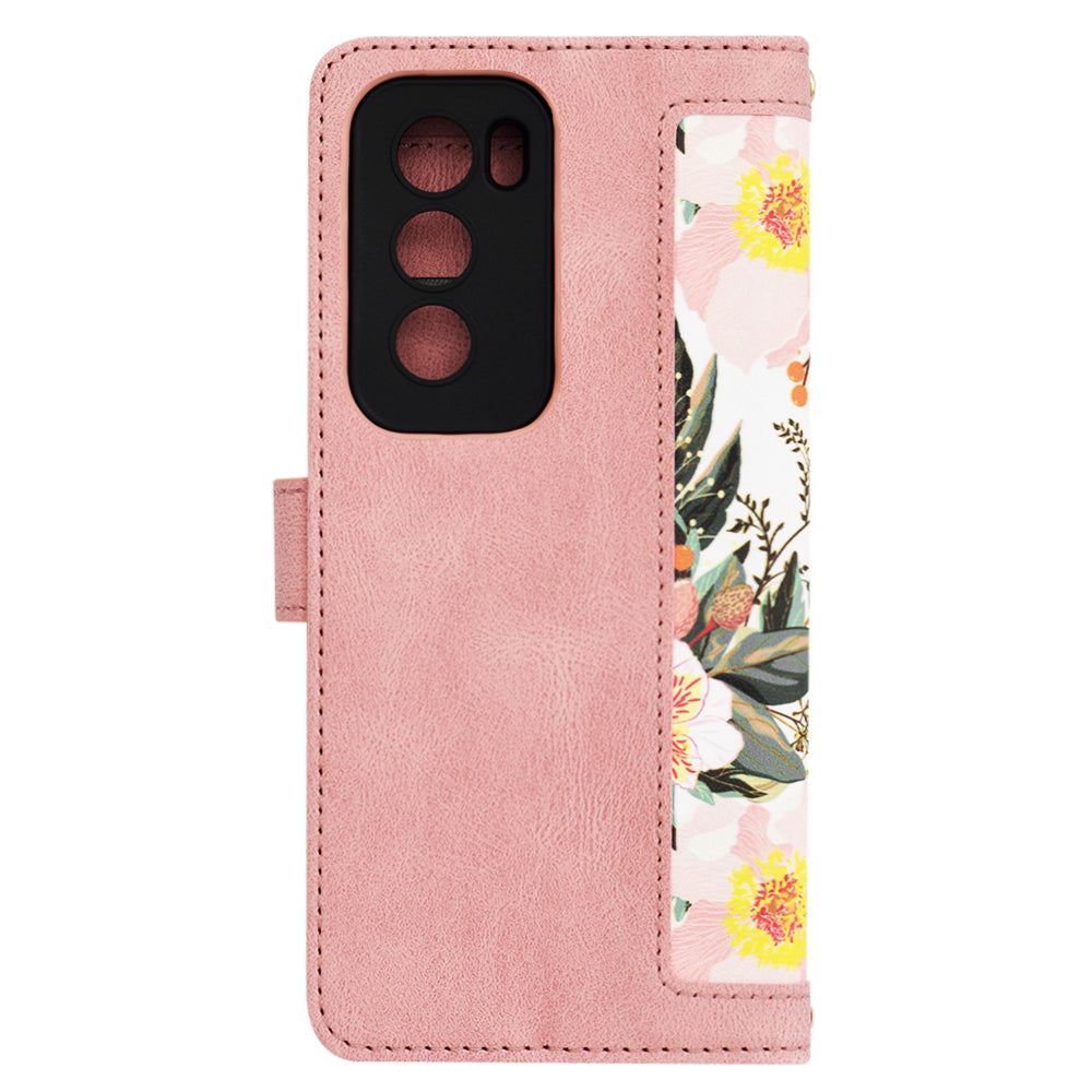 Funda para Oppo Reno12 Pro, Techsuit, FlipCraft, Rosa