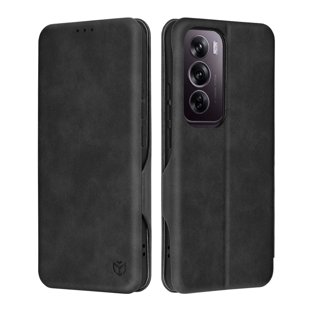 Funda para Oppo Reno12 Pro, Techsuit, Safe Wallet Plus, Negra