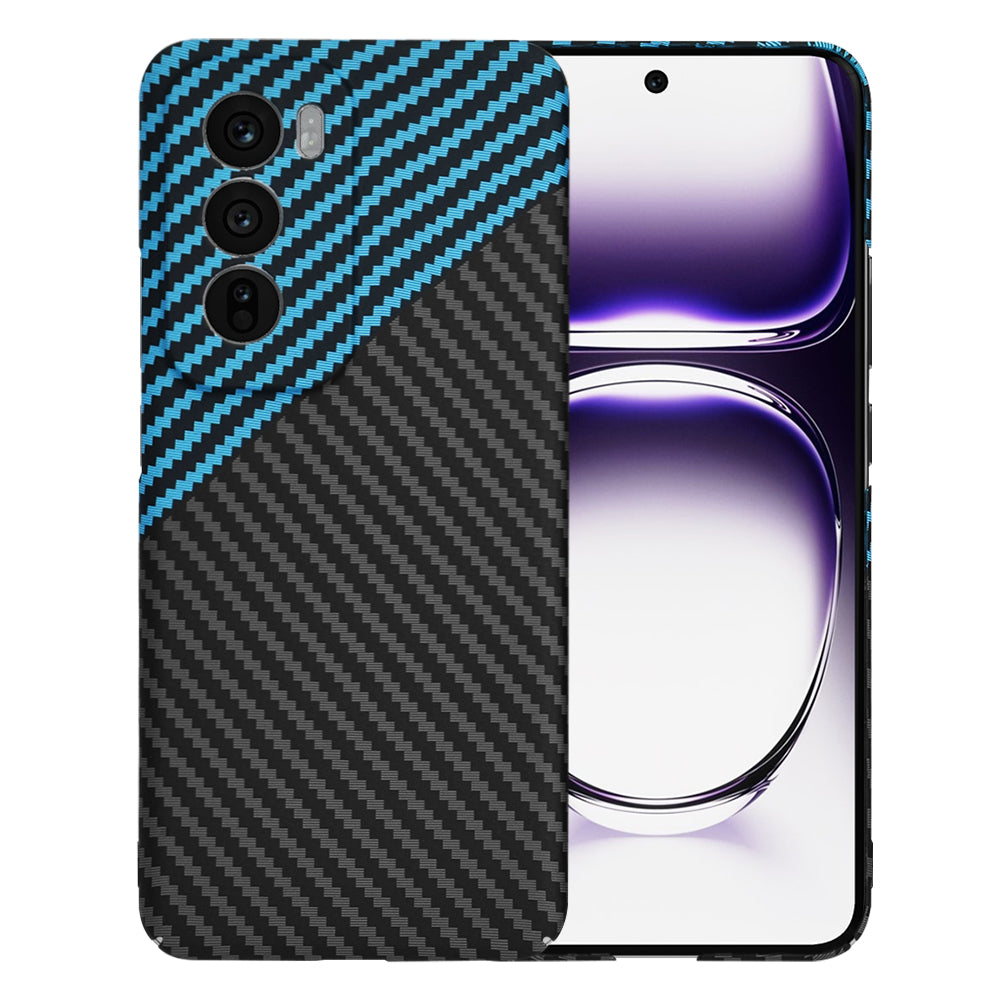 Funda para Oppo Reno12, Techsuit, Carbonite FiberShell, Negra Bleu