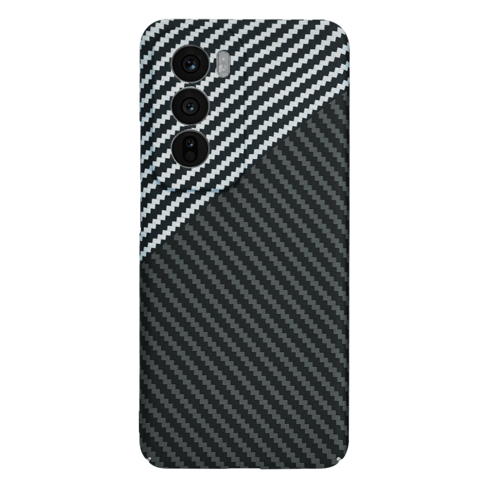 Funda para Oppo Reno12, Techsuit, Carbonite FiberShell, Negra Gris