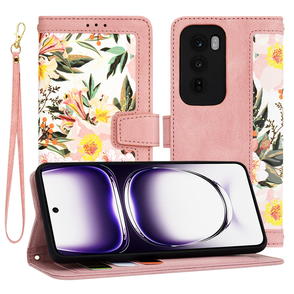 Funda para Oppo Reno12, Techsuit, FlipCraft, Rosa