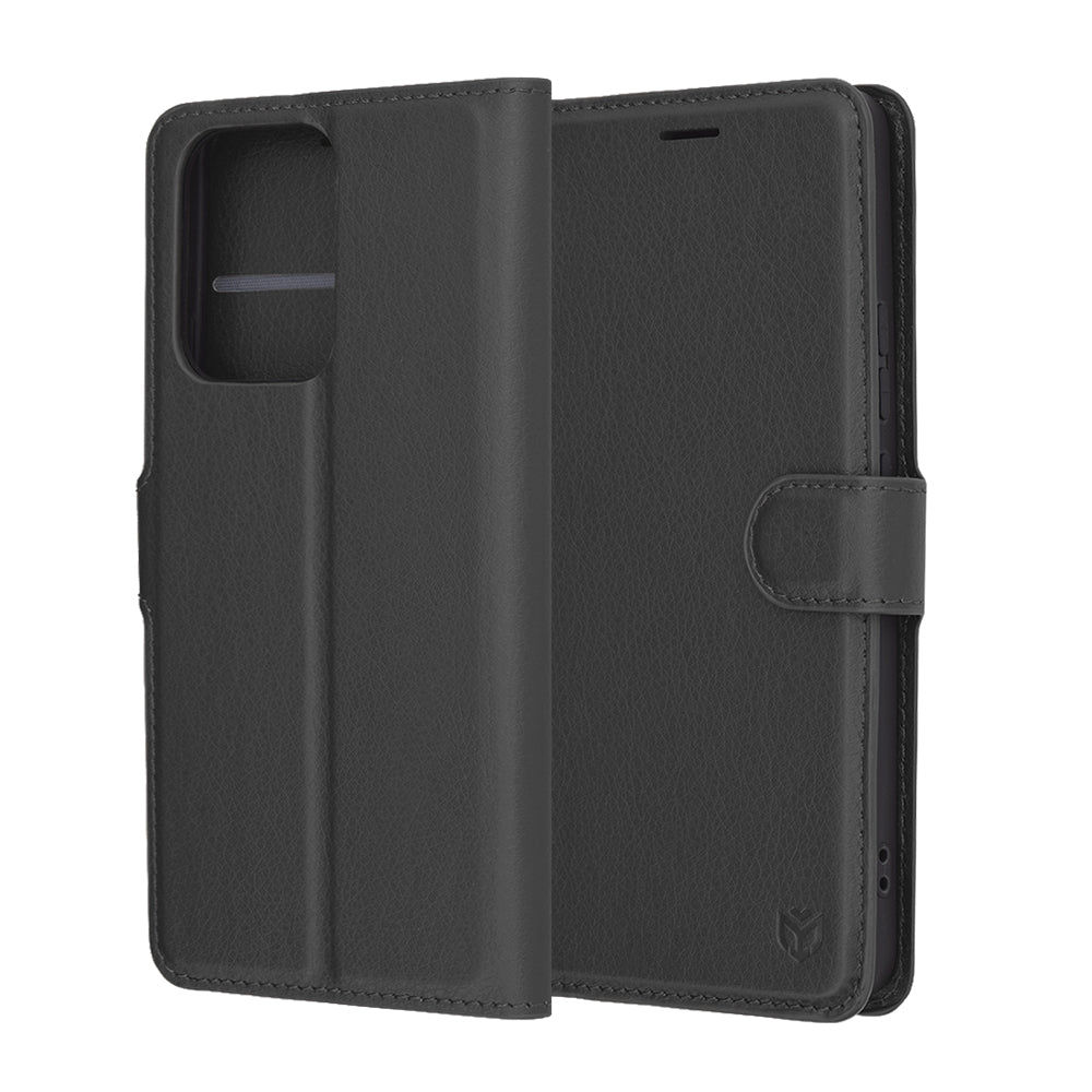 Funda para Oppo Reno13 FS 5G / Reno13 F 4G / Reno13 F, Techsuit, Folio de cuero, Negra