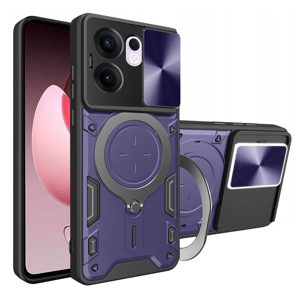 Funda para Oppo Reno13 FS 5G / Reno13 F 4G / Reno13 F, Techsuit, CamGuard Pro, Morado