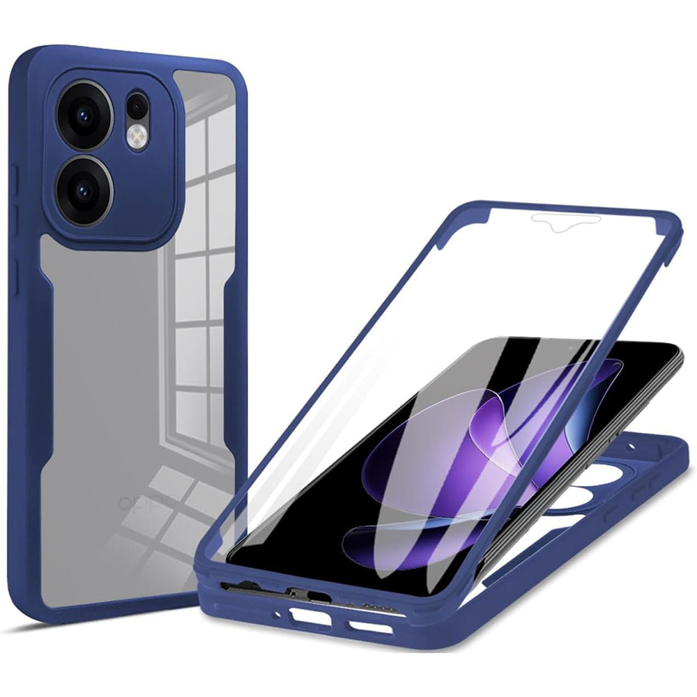 Funda para Oppo Reno13 FS 5G / Reno13 F 4G / Reno13 F, Techsuit, ColorVerse 360, Azul