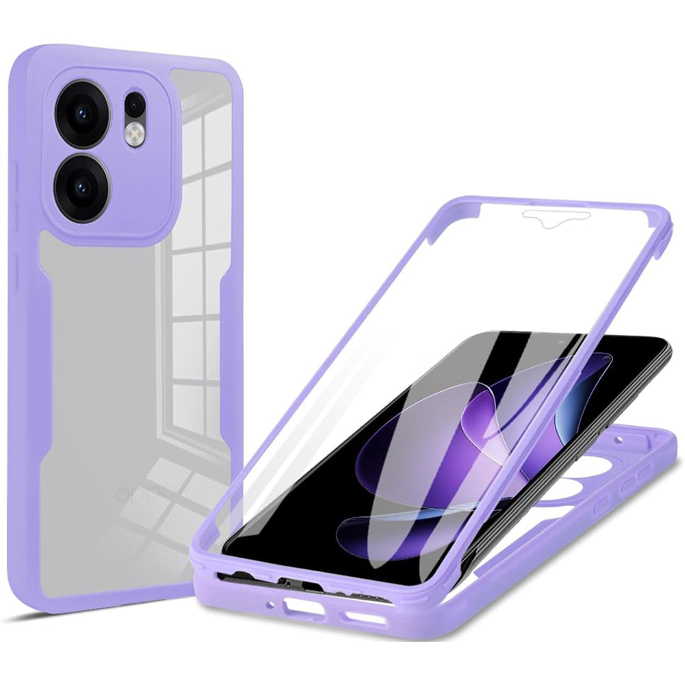 Funda para Oppo Reno13 FS 5G / Reno13 F 4G / Reno13 F, Techsuit, ColorVerse 360, Morado