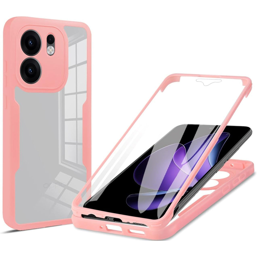 Funda para Oppo Reno13 FS 5G / Reno13 F 4G / Reno13 F, Techsuit, ColorVerse 360, Rosa