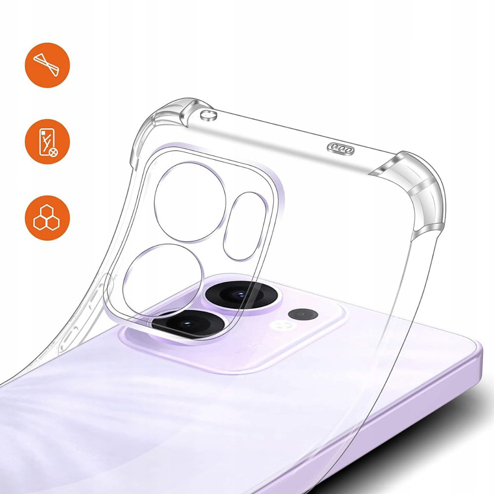 Funda para Oppo Reno13 FS 5G / Reno13 F 4G / Reno13 F, Techsuit, Transparente a prueba de golpes