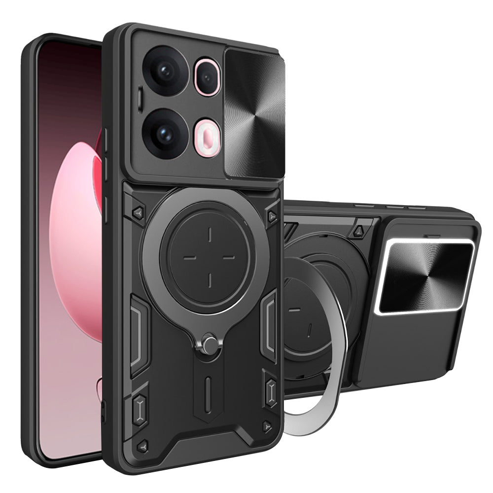 Funda para Oppo Reno13 Pro, Techsuit, CamGuard Pro, Negra