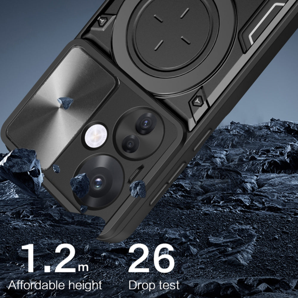 Funda para Oppo Reno13 Pro, Techsuit, CamGuard Pro, Negra