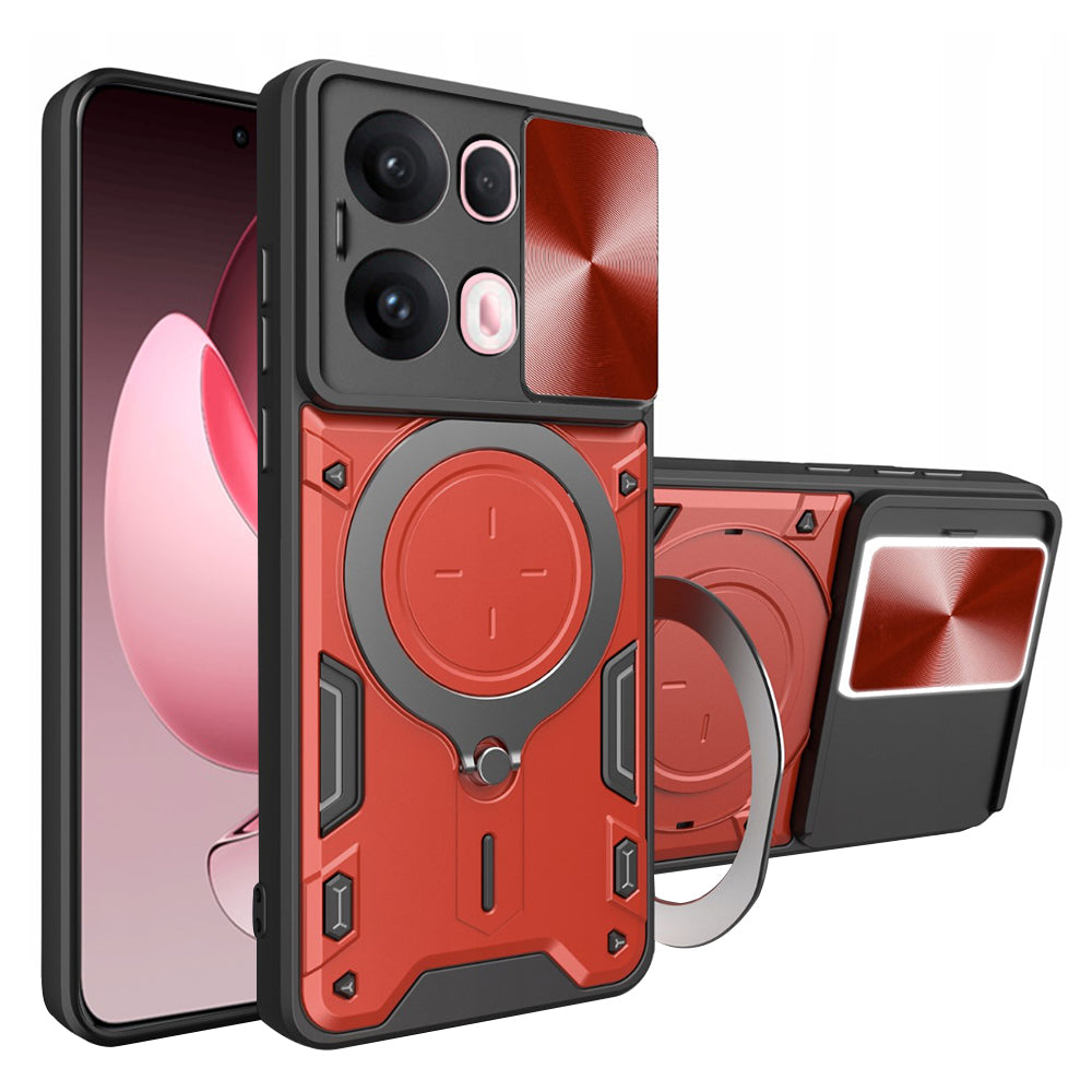 Funda para Oppo Reno13 Pro, Techsuit, CamGuard Pro, Roja