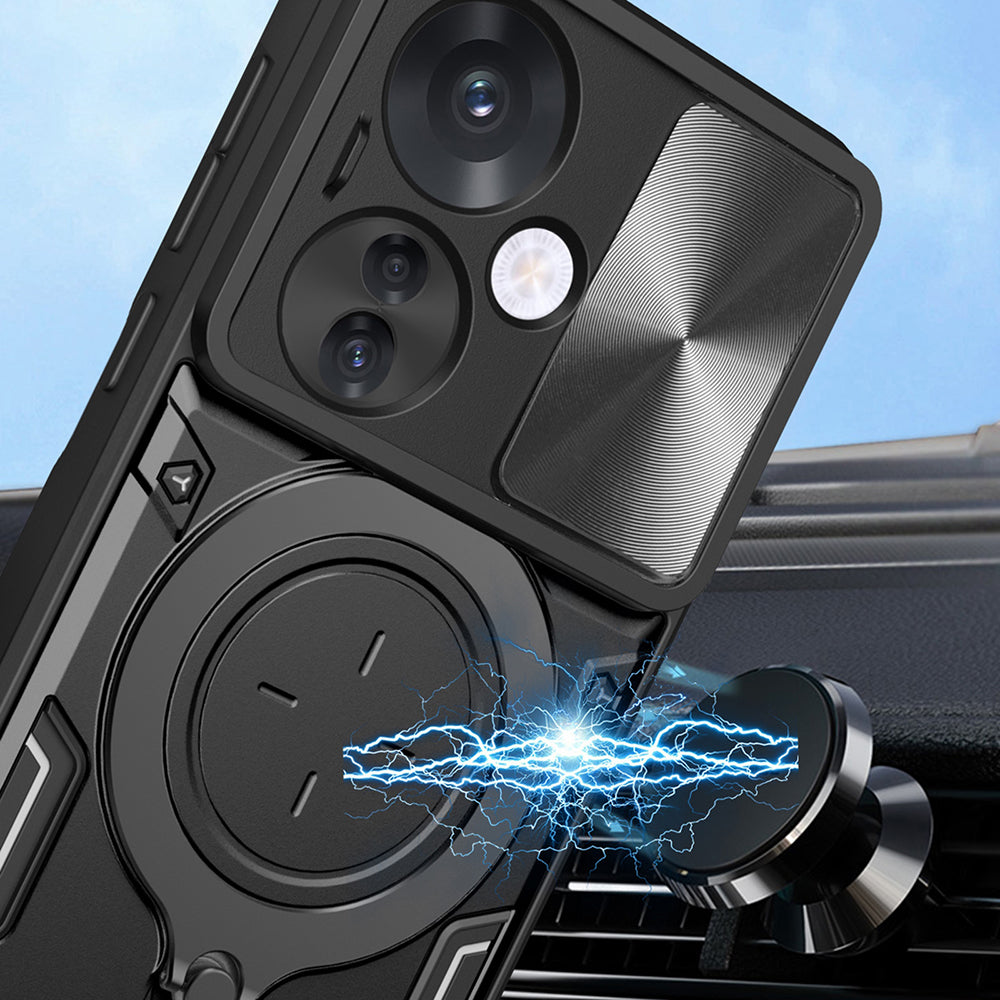 Funda para Oppo Reno13 Pro, Techsuit, CamGuard Pro, Roja