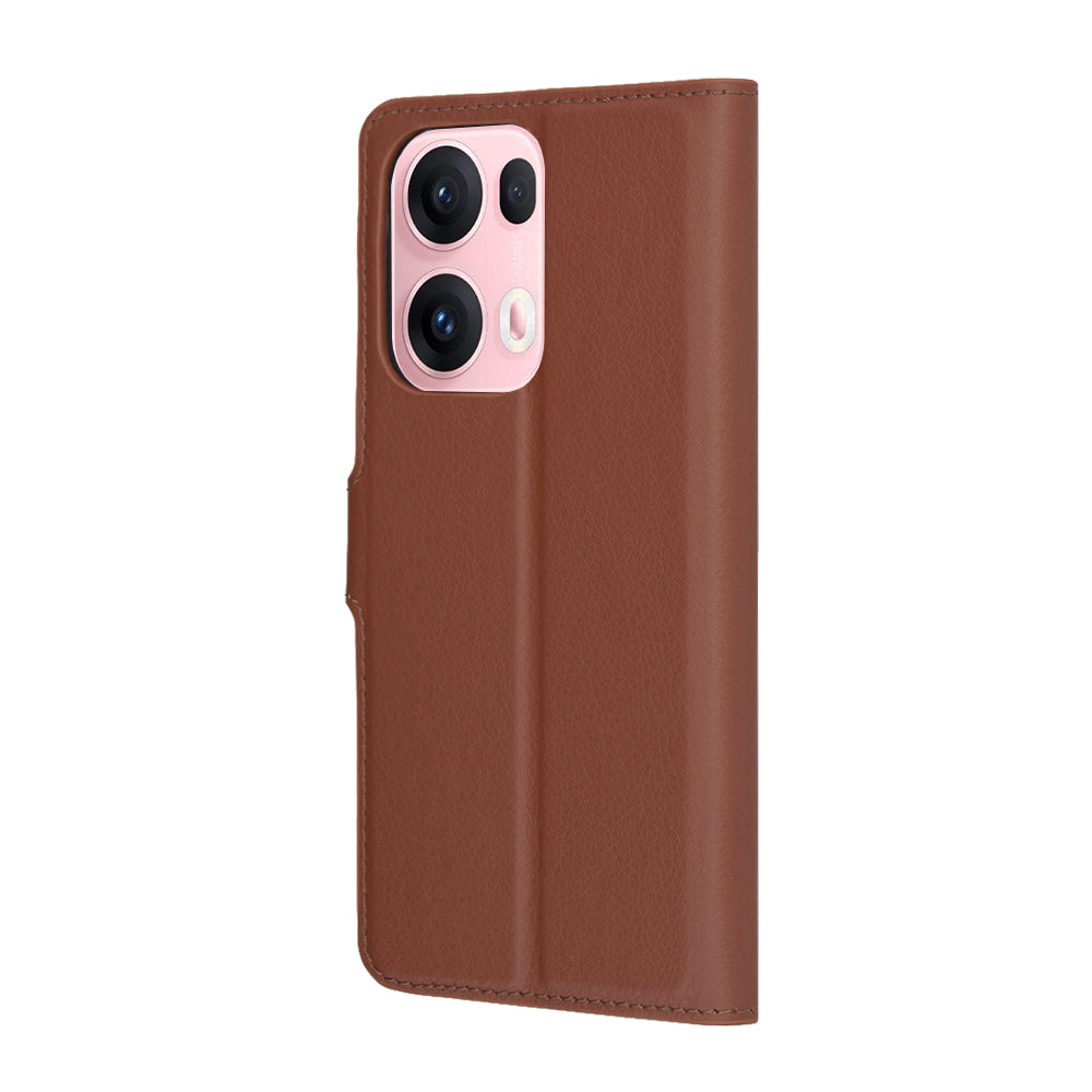 Funda para Oppo Reno13 Pro, Techsuit, Leather Folio, Marrón