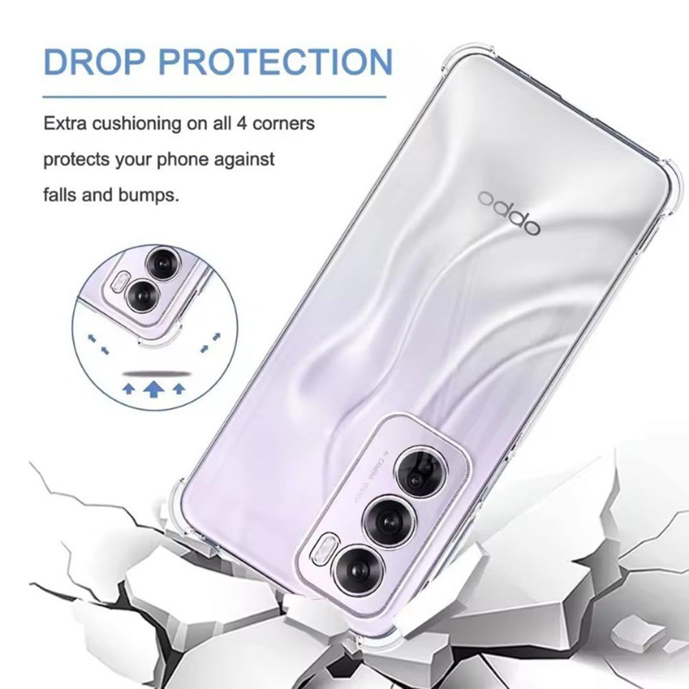Funda para Oppo Reno13 Pro, Techsuit, Antigolpes Transparente, Transparente