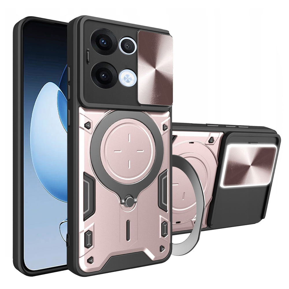 Funda para Oppo Reno13, Techsuit, CamGuard Pro, Rosa Dorado