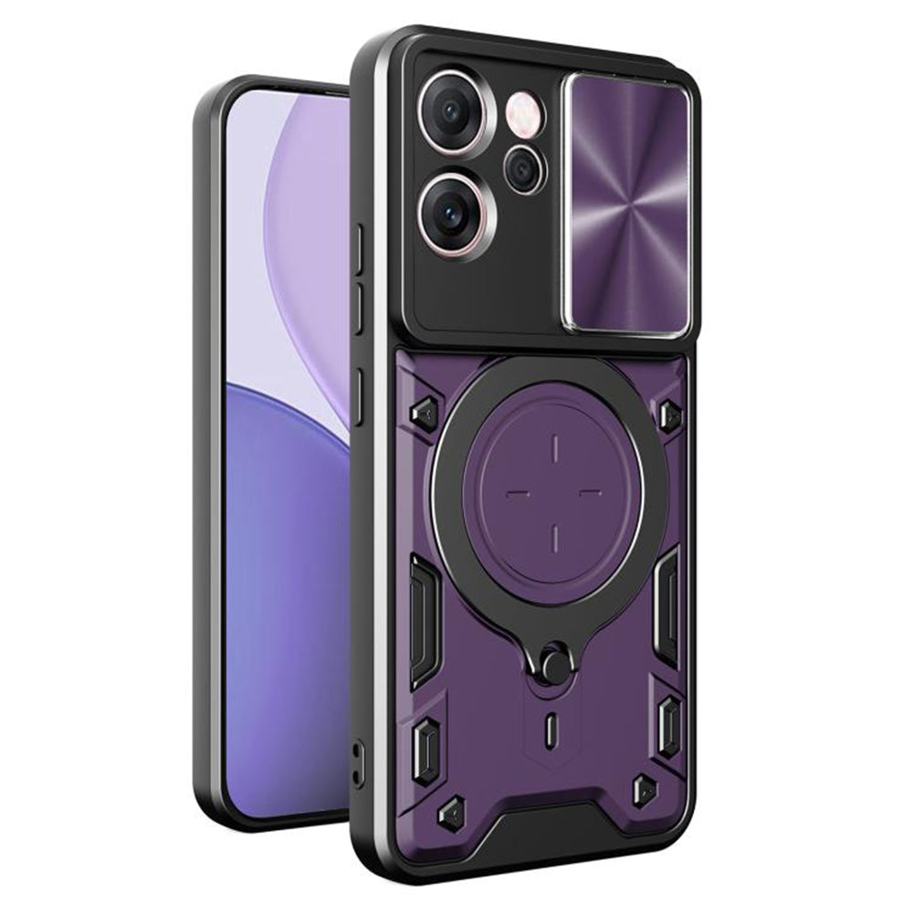 Funda para Oppo Reno14 FS 5G / Reno14 F, Techsuit, CamGuard Pro, Morado
