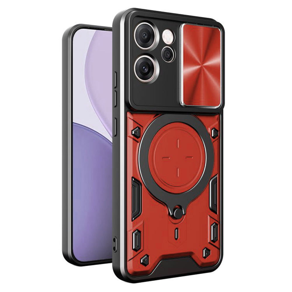 Funda para Oppo Reno14 FS 5G / Reno14 F, Techsuit, CamGuard Pro, Roja
