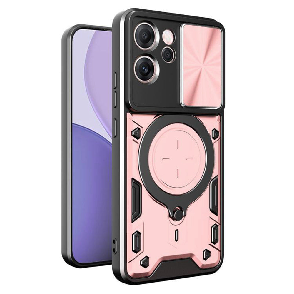 Funda para Oppo Reno14 FS 5G / Reno14 F, Techsuit, CamGuard Pro, Rosa
