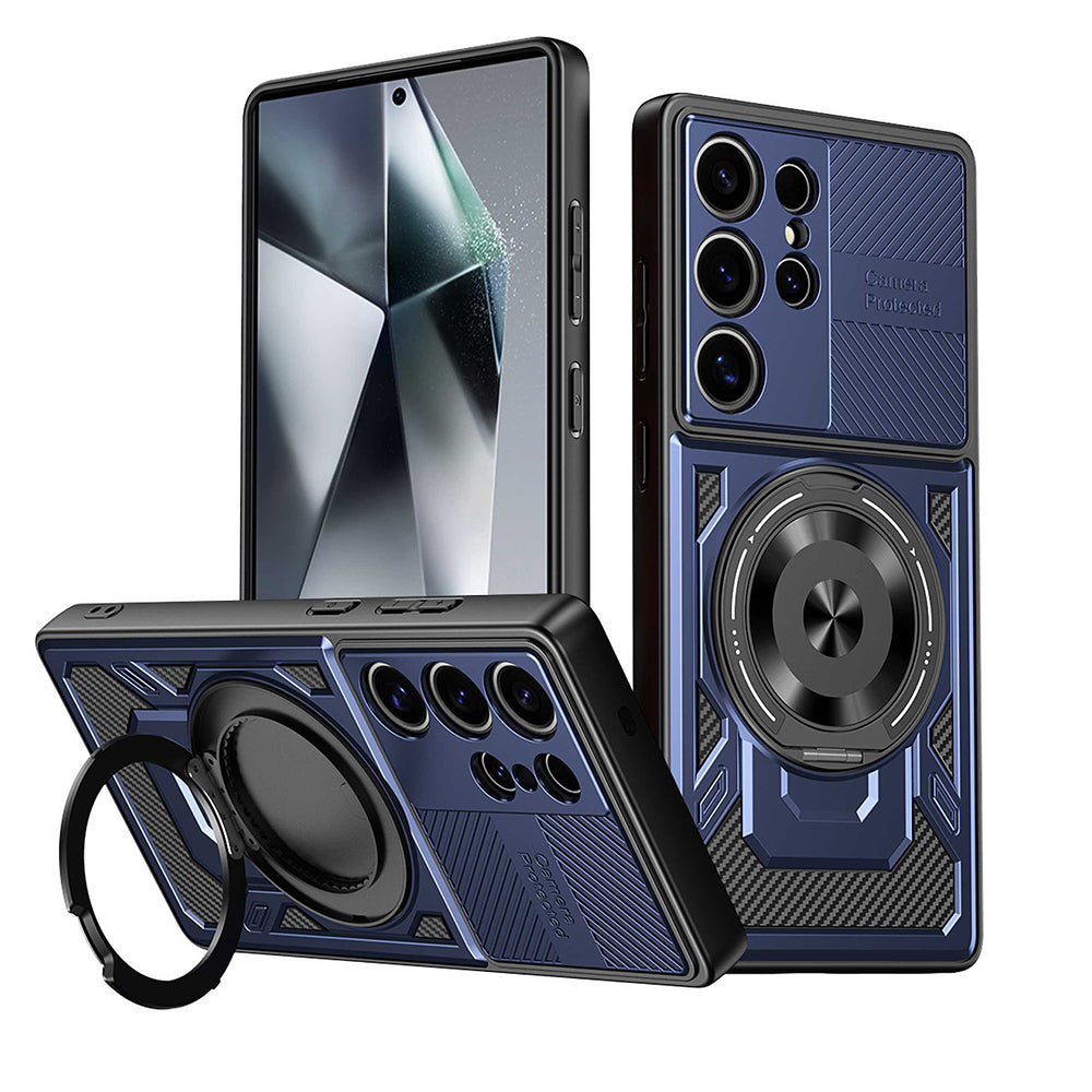 Funda para Oppo Reno14 FS 5G / Reno14 F, Techsuit, RuggedCam, Azul