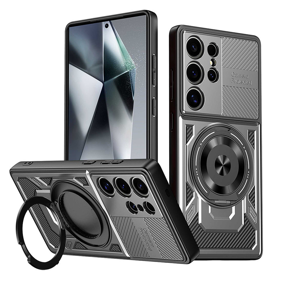 Funda para Oppo Reno14 FS 5G / Reno14 F, Techsuit, RuggedCam, Gris