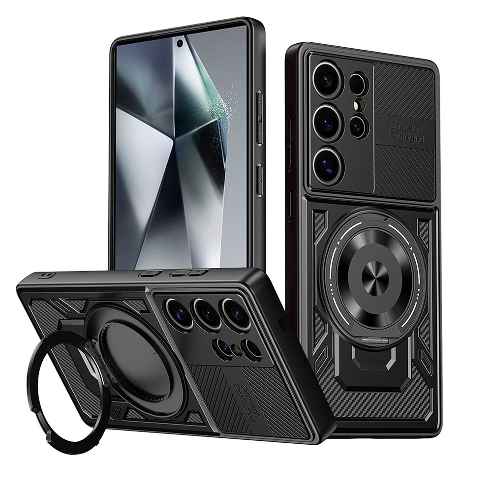 Funda para Oppo Reno14 FS 5G / Reno14 F, Techsuit, RuggedCam, Negra