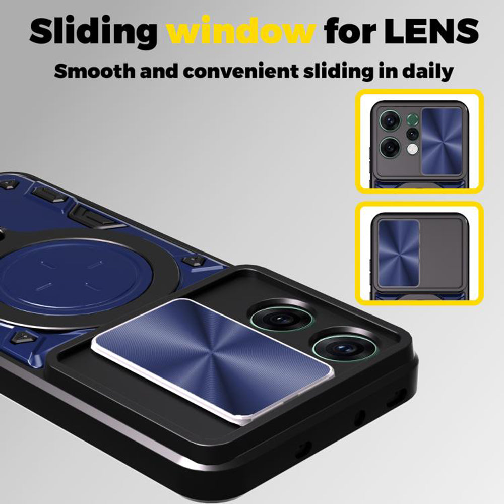 Funda para Oppo Reno14 Pro, Techsuit, CamGuard Pro, Negra