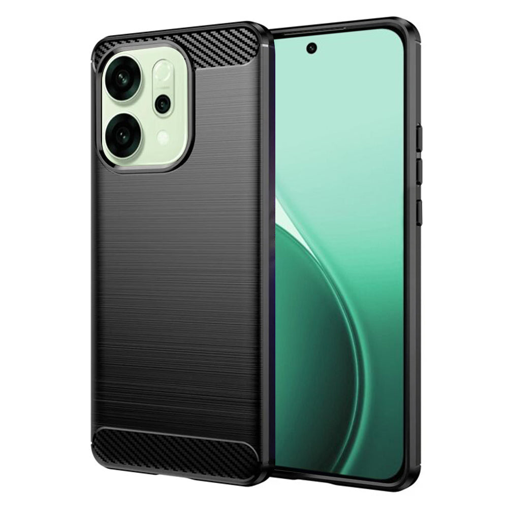 Funda para Oppo Reno14, Techsuit, Carbono, Negra
