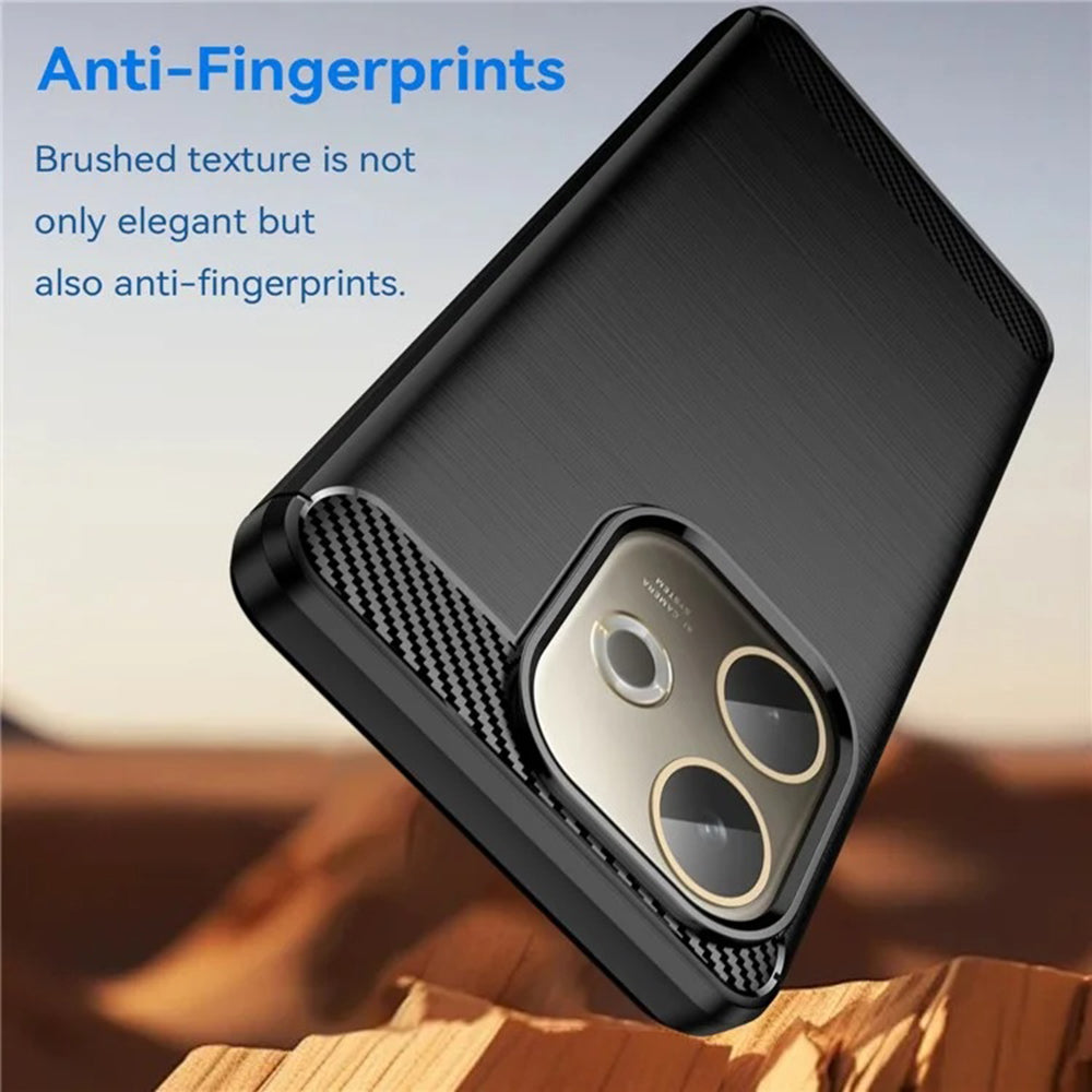 Funda para Oppo Reno14, Techsuit, Carbono, Negra