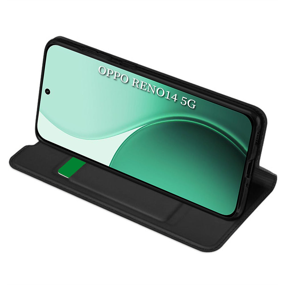 Funda para Oppo Reno14, Techsuit, Magskin Book, Negra
