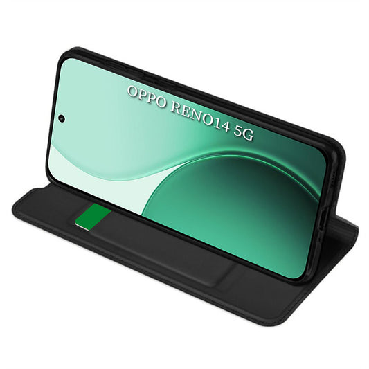 Funda para Oppo Reno14, Techsuit, Magskin Book, Negra