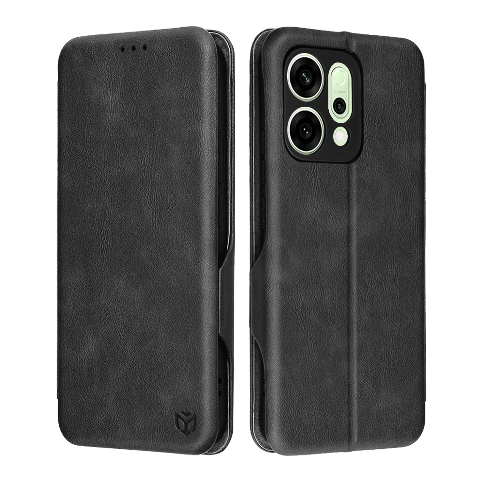 Funda para Oppo Reno14, Techsuit, Safe Wallet Plus, Negra